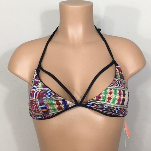 ROXY reversible multicolored bikini top. NWT - Picture 7 of 12